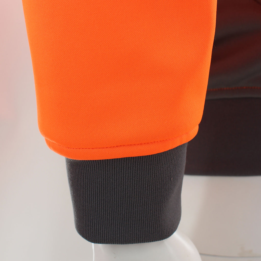 florescent hoodie with built in snood