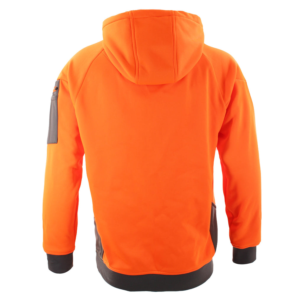 florescent hoodie with built in snood